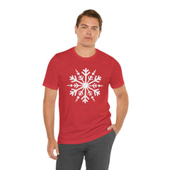 Let It Snow Galaxy Snowflake T-Shirt — Christmas Winter Starburst Tee