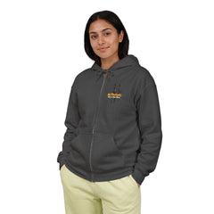 Personalized with your dogs image Zip Hoodie — "My Therapist Has a Wet Nose" Graphic