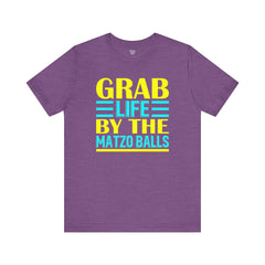 Funny Passover Grab Life By The Matzo Balls Quote T Shirt