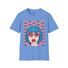 Dope Pop Art Girl Unisex Softstyle T-Shirt