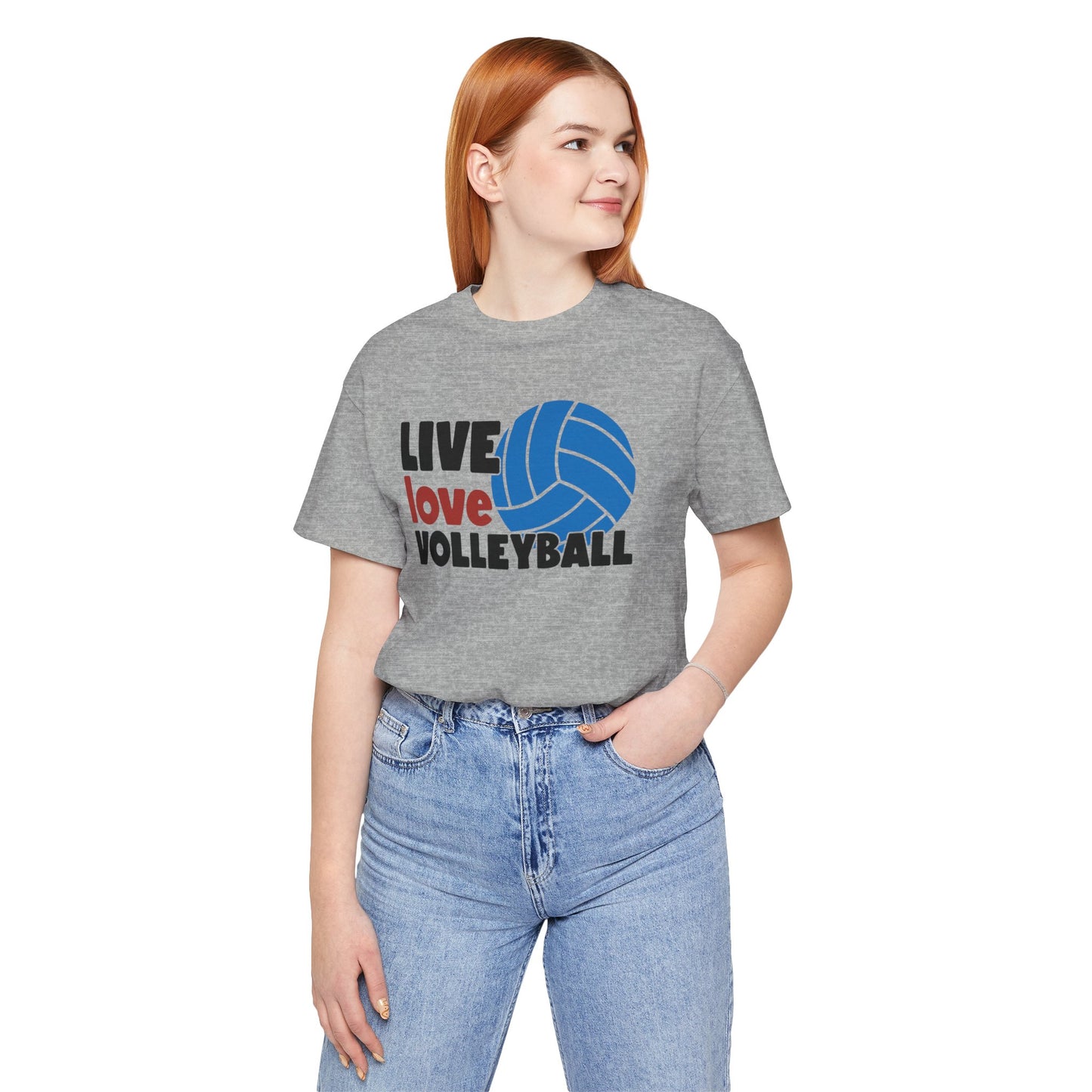 Live Love Volleyball T Shirt,gift for her,gift for him,volleyball gift,sports tee,team shirt,player gift,coach gift,Love Volleyball,Spike it