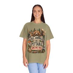 All Animals Are Pettable T-Shirt – Funny Animal Lover Wildlife Design