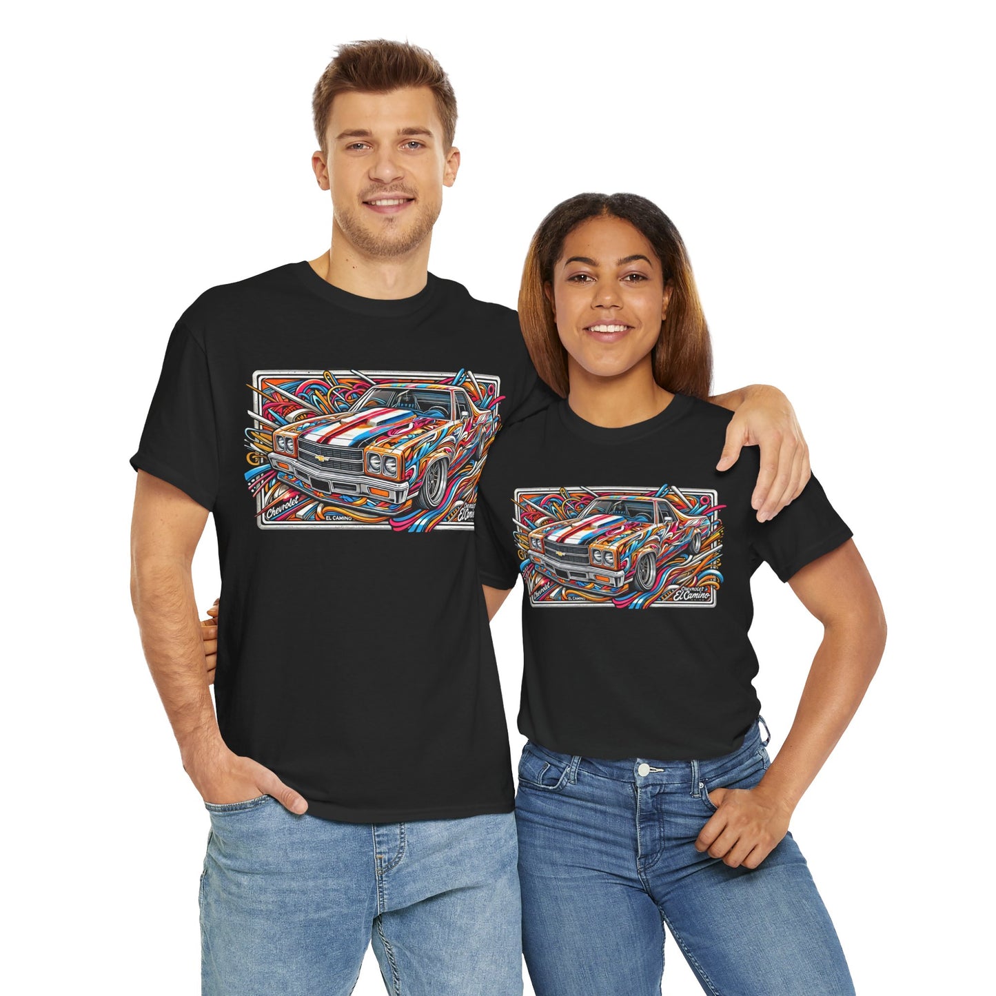 Graffiti Mania Chevrolet El Camino Graphic - Unisex Heavy Cotton Tee