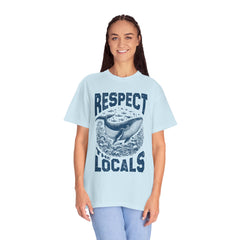 Respect the Locals Whale T-Shirt — Marine Conservation Graphic