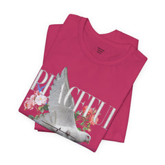 Peaceful Flowers With Dove Unisex Tee