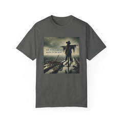 Graphic Garment-Dyed T-shirt - Rain On The Scarecrow, Blood On The Plow