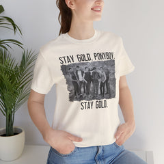 The Outsiders Shirt, Front and Back Images, Greasers Characters Shirt, Unisex Jersey Short Sleeve Tee