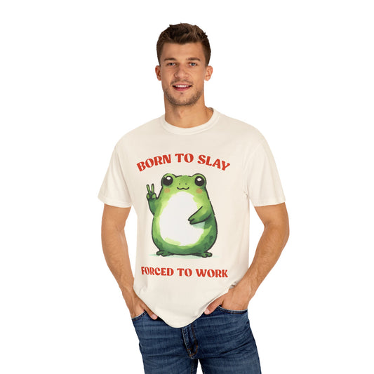 Vintage Style Frog , Born to slay -  Stylish Unisex T Shirt