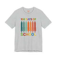 100 DAYS OF SCHOOL - Unisex Jersey Short Sleeve Tee | Elementary School Holiday, Gift For Her, Gift For Him, Teacher Shirt, Classroom Shirt
