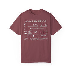 CAMERA DISPLAY, Graphic Unisex Garment-Dyed T-shirt