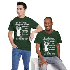 Clumsy Funny Penguin Graphic Tee | Unisex Heavy Cotton Tee | Great Gift for Animal Lovers, Birthdays, Casual Wear, Humorous Gifts, Everyday Style