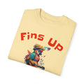 Fins Up, Tunes On - Unisex Garment-Dyed T-shirt