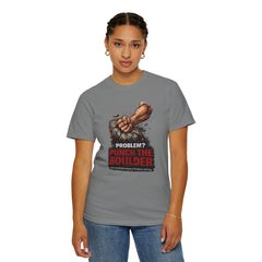 Problem? Punch the Boulder T-Shirt — Funny Raccoon City Gym / Motivational Workout Tee
