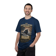 USS Patrick Henry SSBN 599 Submarine T-Shirt with a quote from its namesake