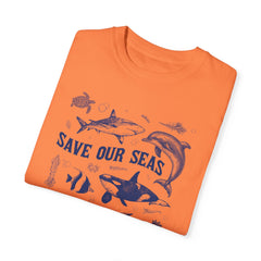 Vintage Style Sealife Comfort Colors Tshirt