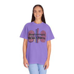 Nephrologist Bean Queen, Graphic Unisex Garment-Dyed T-shirt