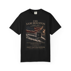 USS Sam Houston SSBN-609 Submarine T-Shirt — Forty One for Freedom Patriotic Crew Tee