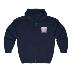 Teach Love Inspire Hoodie - Cozy Unisex Zip-Up Sweatshirt for Educators and Motivators