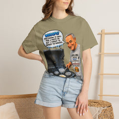 Grill Master Grandpa Funny BBQ T-Shirt — "Whoops! Pretending to Grill for a Photo" Graphic Tee