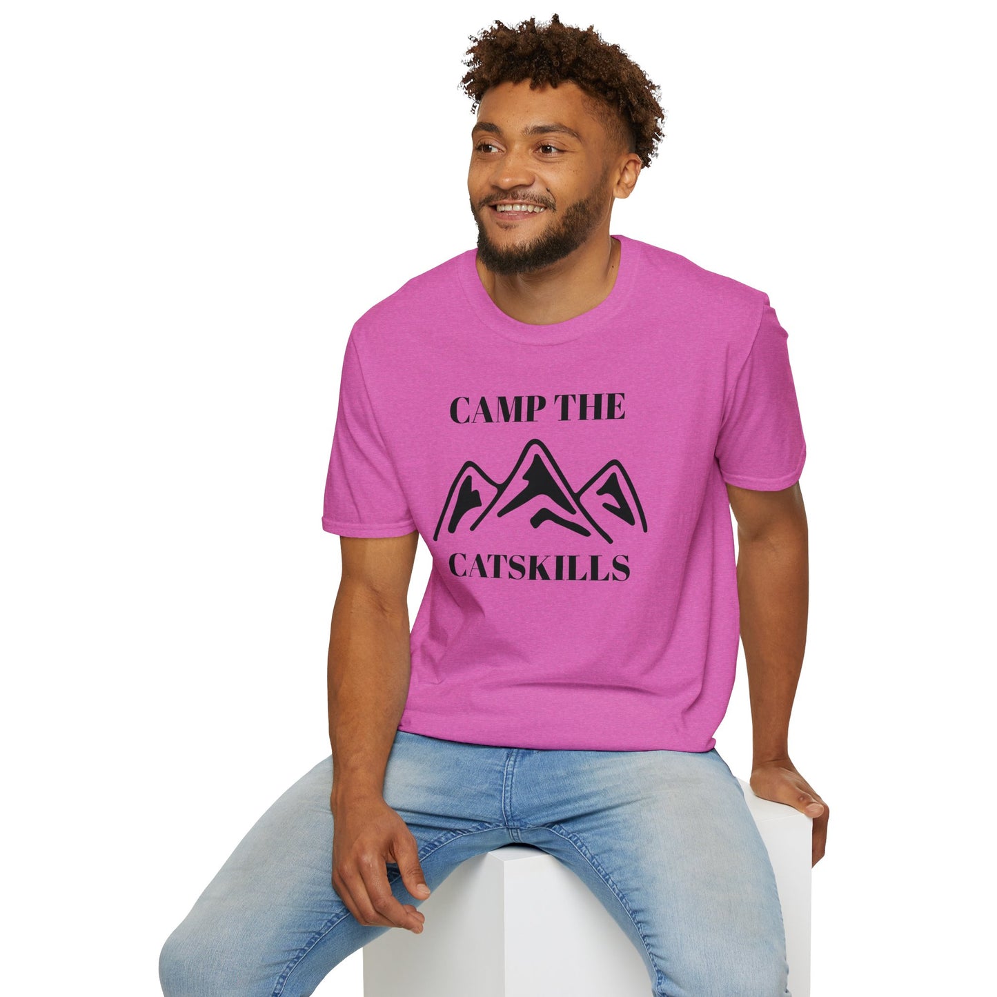 Camp The Catskillsi Unisex Softstyle T-Shirt  Catskill Mountains New York