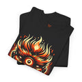 Flaming Fire Cyclops - Graphic Unisex Heavy Cotton Tee