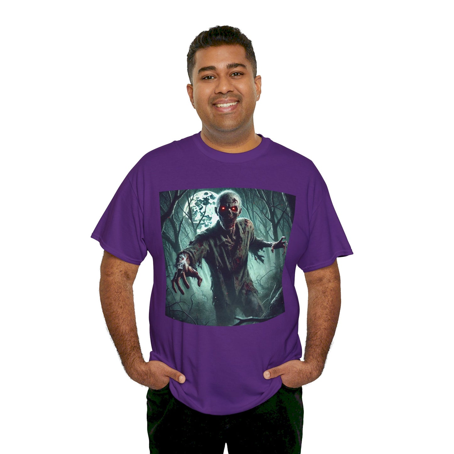 ZOMBIES WOODS! Graphic Unisex Heavy Cotton Tee