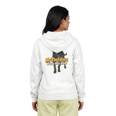 Personalized with your dogs image Zip Hoodie — "My Therapist Has a Wet Nose" Graphic