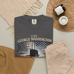 USS George Washington SSBN 598 Submarine T-Shirt with a quote from its namesake