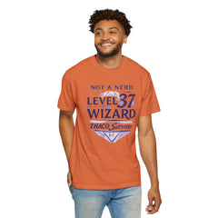 Level 37 Wizard T-Shirt — "Not a Nerd" THAC0 Survivor D&D Gamer Tee