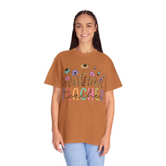 Floral Teacher Appreciation T-Shirt - Comfort Colors Soft