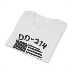 DD 214 Alumni Unisex Jersey Short Sleeve V-Neck Tee