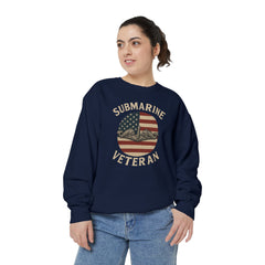 Vintage Submarine Veteran Sweatshirt, Unisex Crewneck, Comfortable Casual Wear, Perfect Gift for Veterans, Military Appreciation
