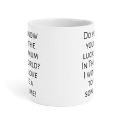 Mum humor mug, funny mum gift, gift from son, unique mum gift, coffee lover, humorous mug, Mothers Day gift, present for mum, Birthday mug