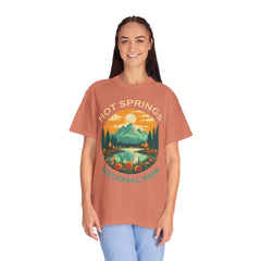 Hot Springs National Park Graphic, Comfort Colors Soft Relaxed Fit Unisex Garment-Dyed T-shirt