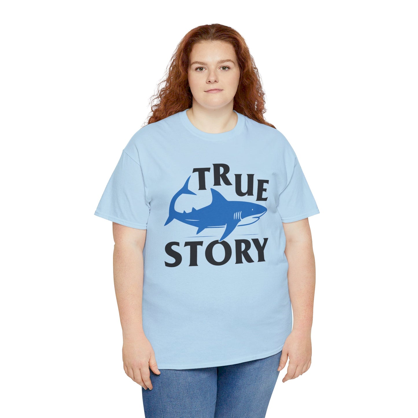 True Story Shark Graphic Amputee Humor - Unisex Garment-Dyed T-shirt