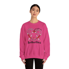 You Give Me Butterflies - Unisex Heavy Blend™ Crewneck Sweatshirt