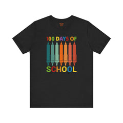 100 DAYS OF SCHOOL - Unisex Jersey Short Sleeve Tee | Elementary School Holiday, Gift For Her, Gift For Him, Teacher Shirt, Classroom Shirt