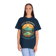 Hot Springs National Park Graphic, Comfort Colors Soft Relaxed Fit Unisex Garment-Dyed T-shirt