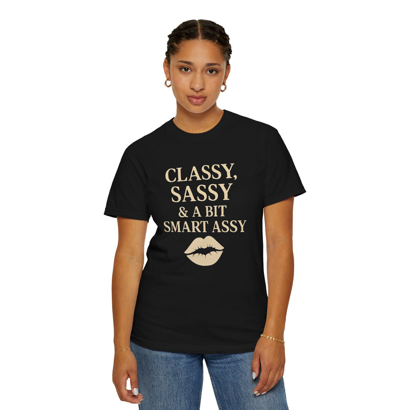 Classy Sassy T-shirt, Unisex Casual Top, Statement Tee, Gift for Her, Fashion Apparel, Birthday Humor Shirt