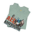 All American Boy With Eagle Graphic, Unisex Jersey Short Sleeve Tee