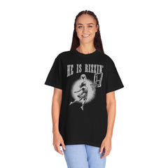 He Is Rizzin' Vintage Playing Basketball Shirt  -  Unisex T Shirt