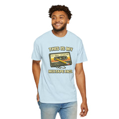 Mixtape Face T-Shirt — Retro Cassette Music Graphic Tee