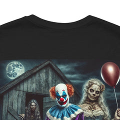Halloween Scare Actor - Front and Back Graphic Unisex Jersey Short Sleeve Tee