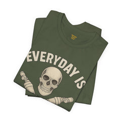 Fitness Tee | Leg Amputee Funny Skull, Everyday Leg Day Gym Shirt, Workout Top