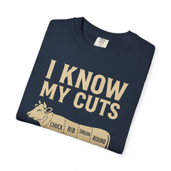 Funny Cow Cuts Unisex T-Shirt - Gift for Meat Lovers, BBQ Parties