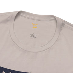 Red White and Blue Farmer Graphic, Unisex Jersey Short Sleeve Tee