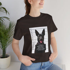 K9 Mugshot Personalized with your Dog T-Shirt