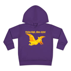 Flying high, dino-style! - Toddler Pullover Fleece Hoodie