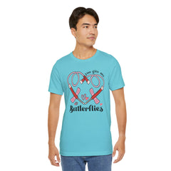 Phlebotomist Heart Butterflies Tee