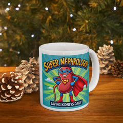 Super Nephrologist Saving Kidneys Daily, Graphic Ceramic Mug, (11oz, 15oz)